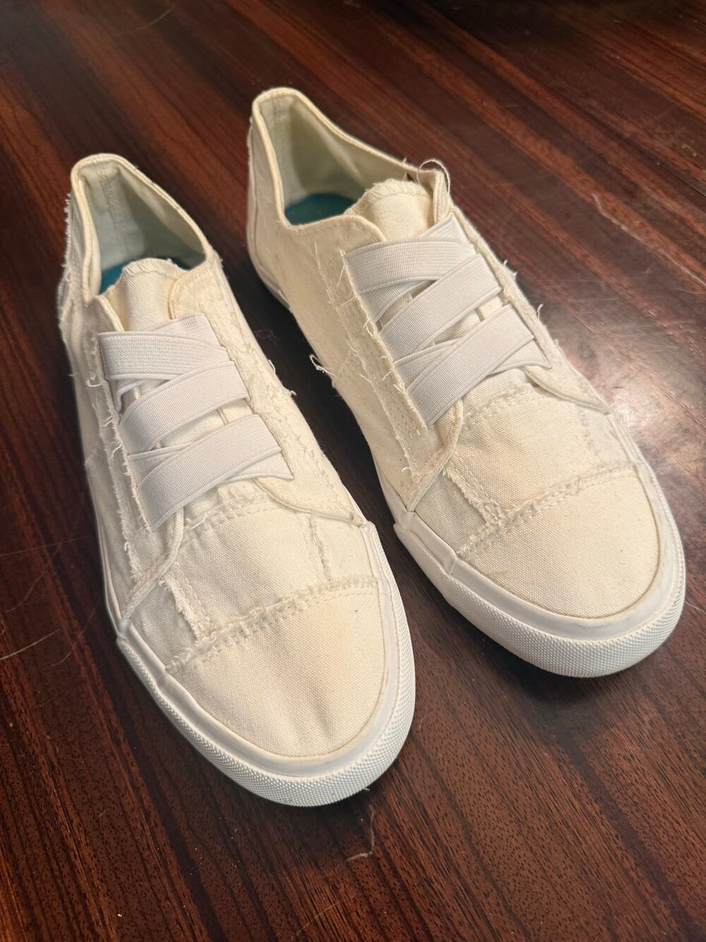 Blowfish Malibu Marley Storm Canvas Slip On Sneakers Womens 9 M White